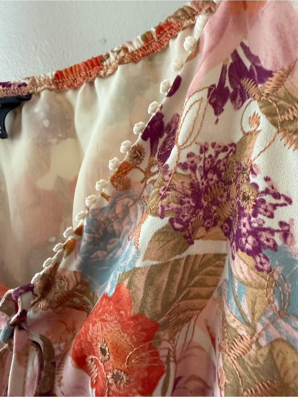 Torrid Boho Floral Peasant Top - Picture 6 of 10